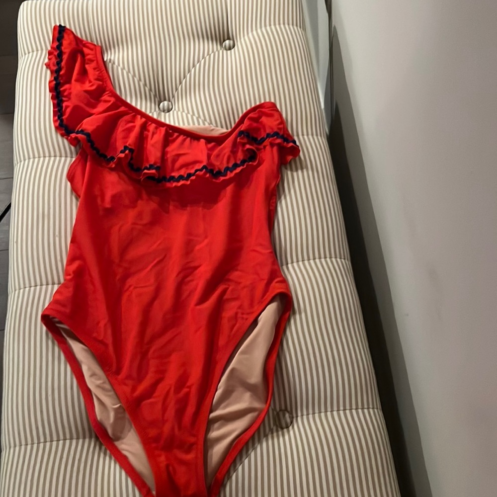J. Crew One Shoulder Bathing Suit